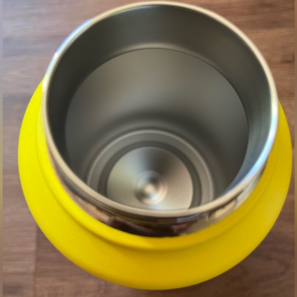 Bindle Sip & Stash Storage Water Bottle Stainless Steel 24 oz Yellow Dual-Walled - Picture 3 of 9